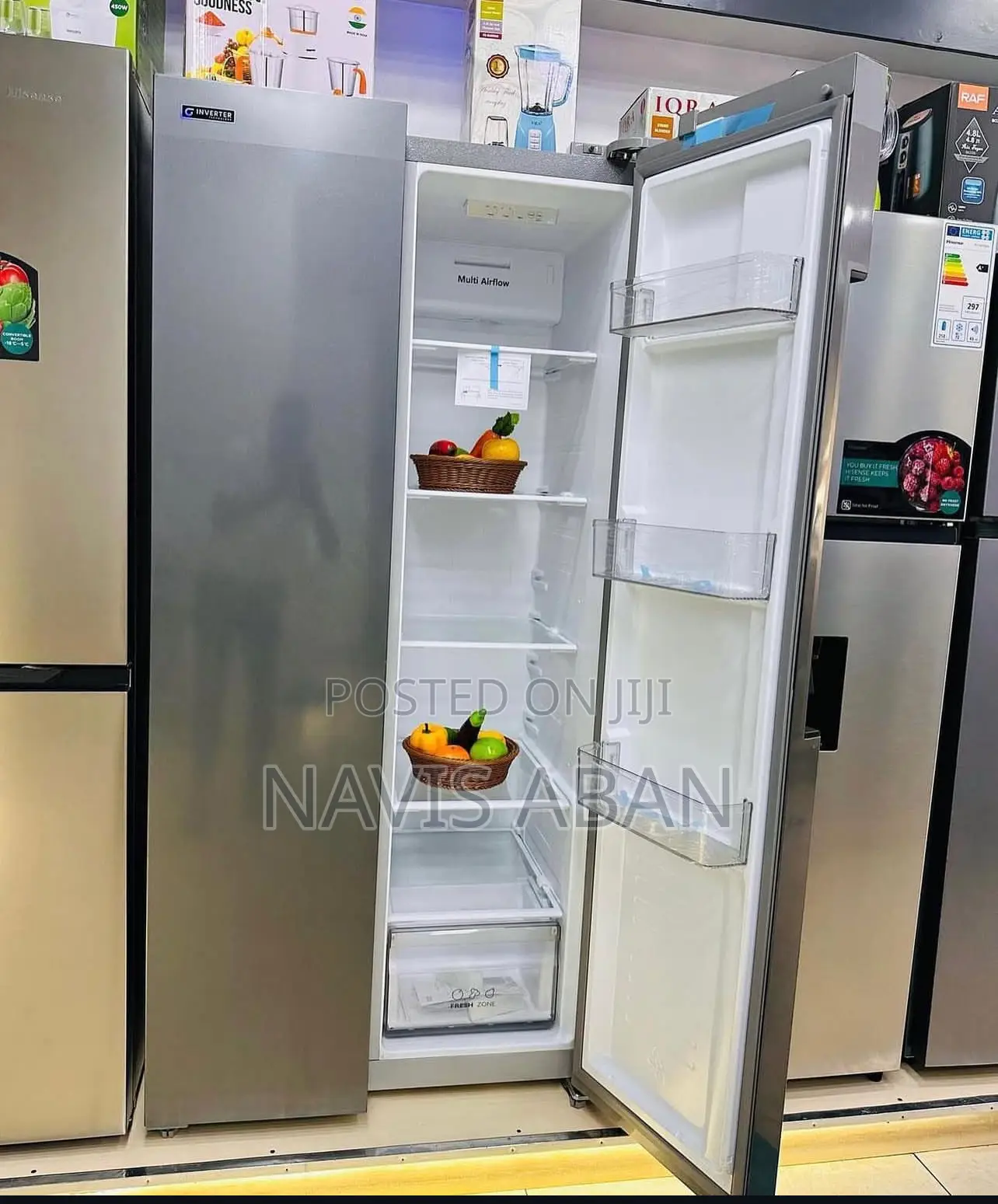 Hisense 560 Litres Side By Side Refrigerator Rc 560