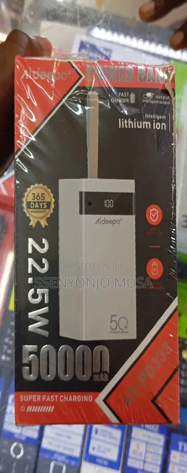 Aldeepo 50000mah Power Bank With 22.5w Fast Charging