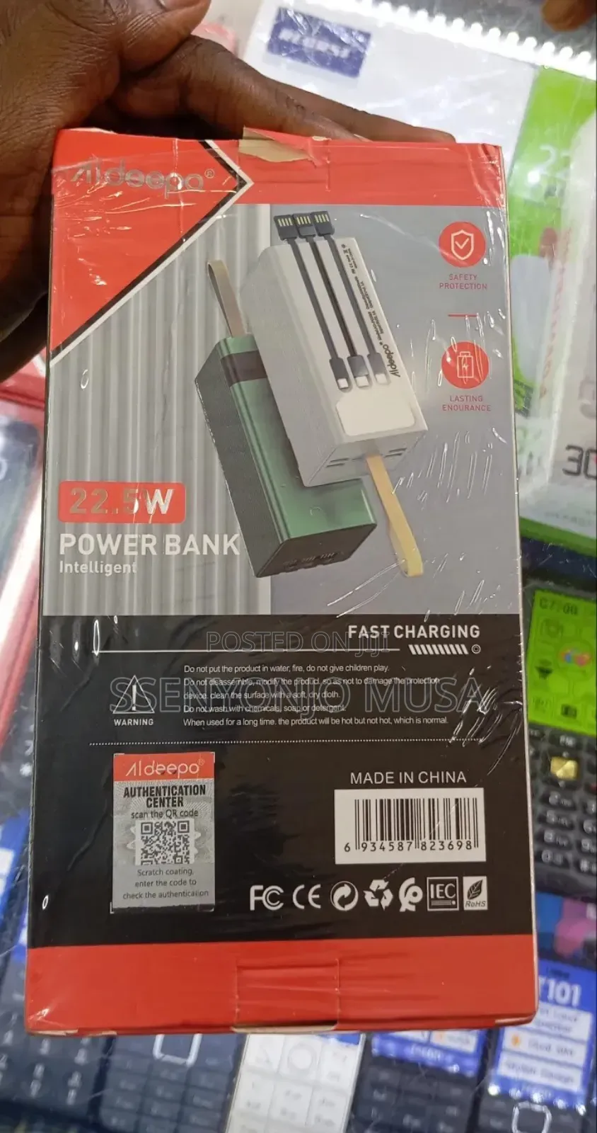 Aldeepo 50000mah Power Bank With 22.5w Fast Charging