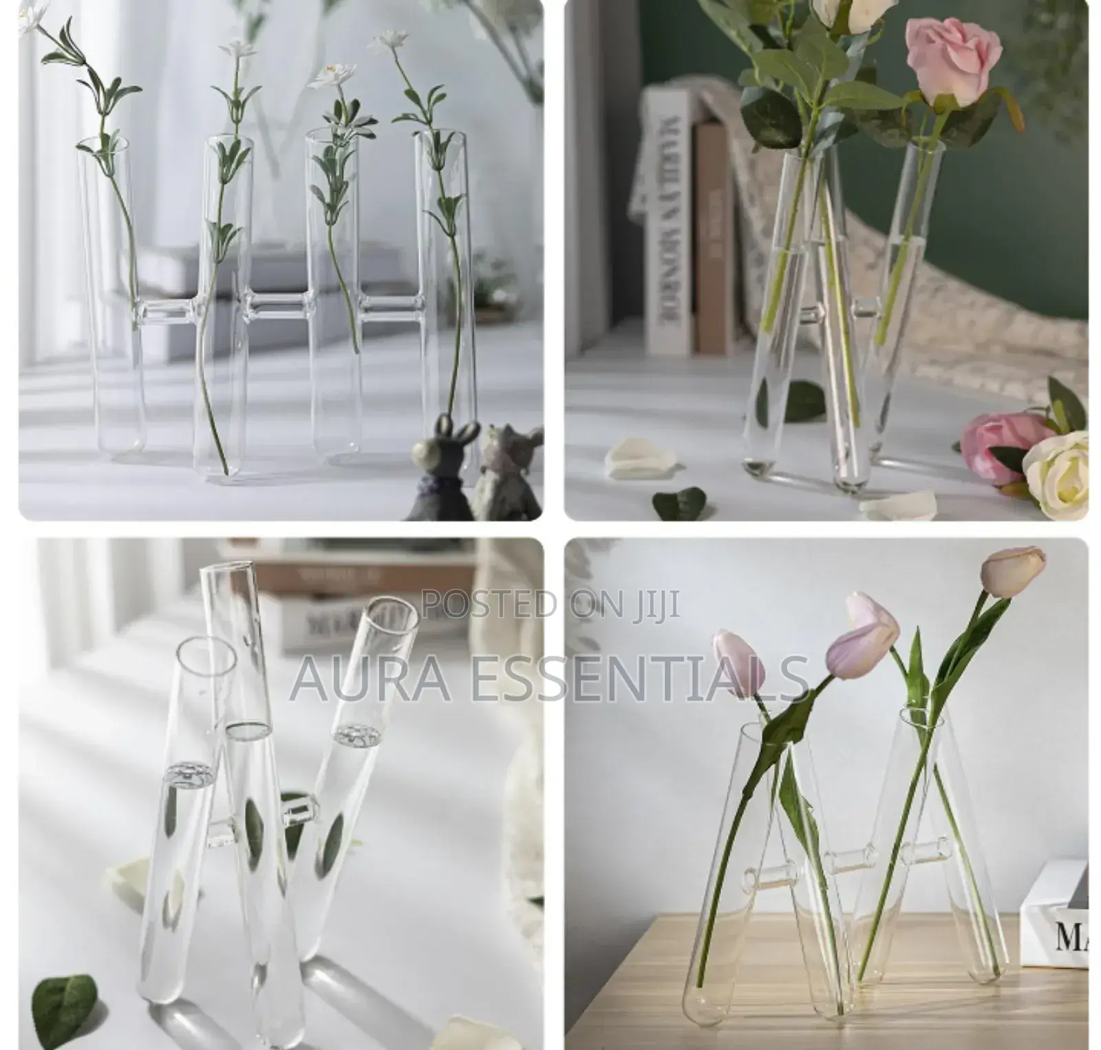 Decorative Clear Test Tube Flower Vase