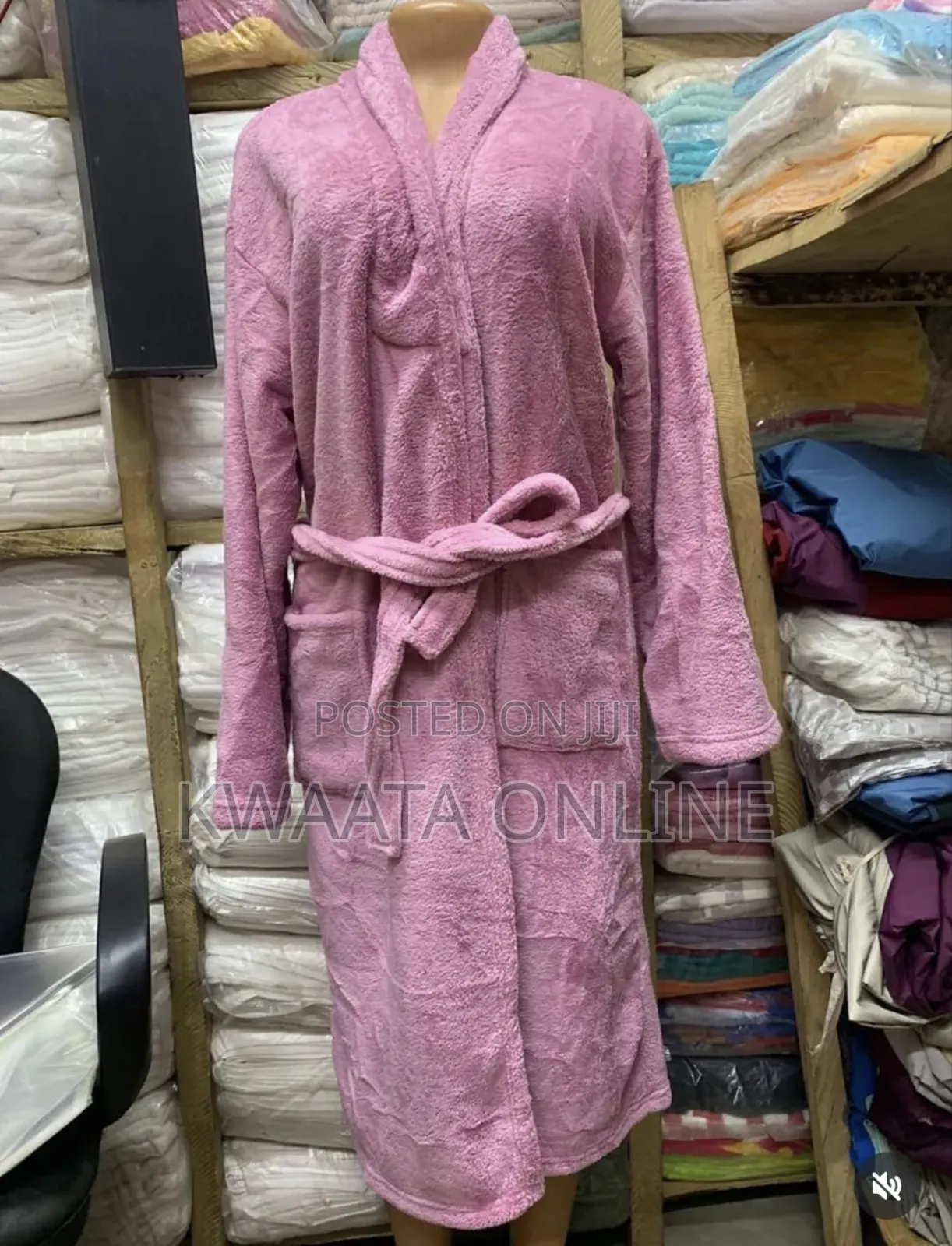 Unisex Fleece Robe Set With Hood, Plush Warm Bathrobe