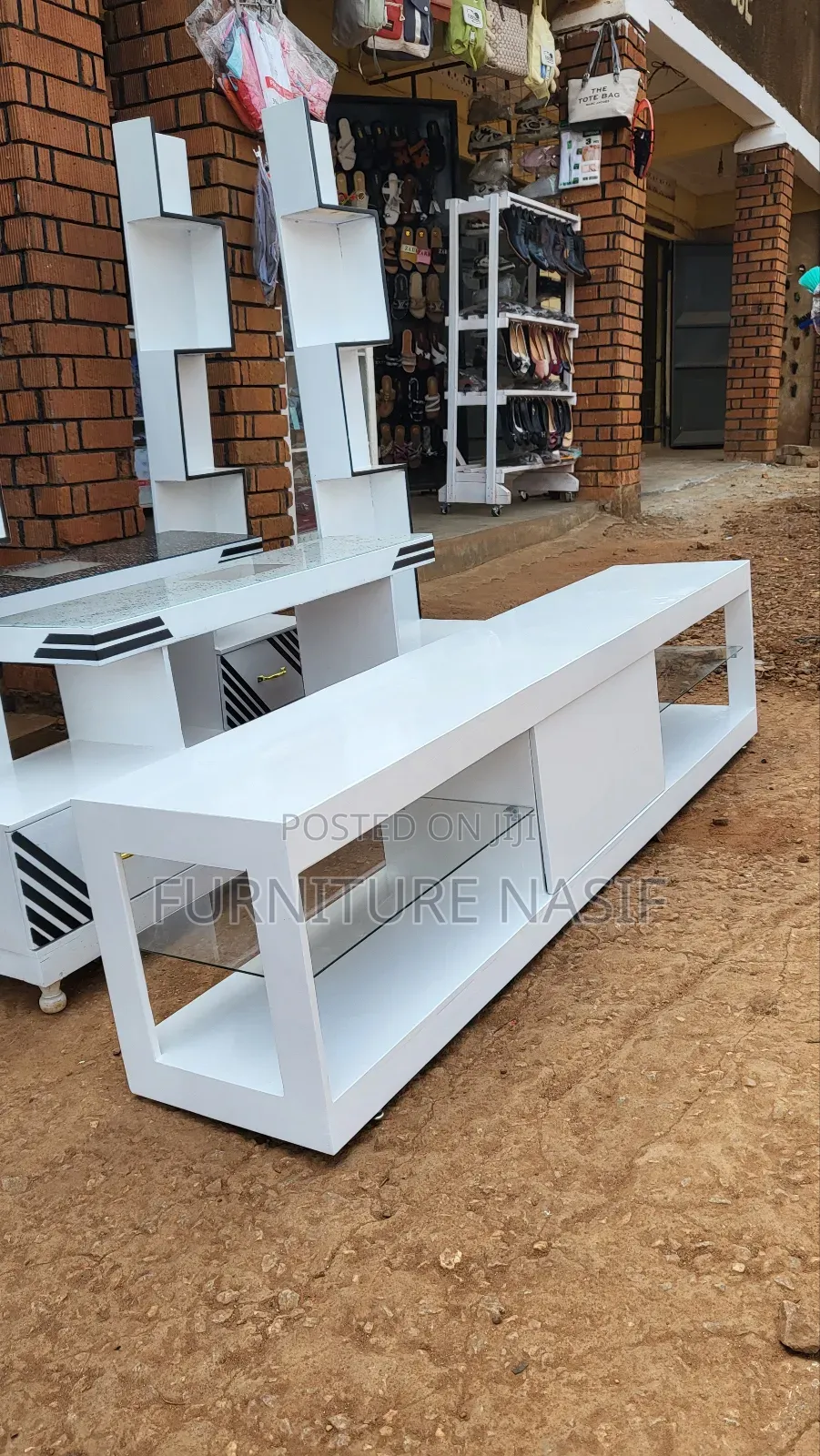 Tv Stand Double Glass Available