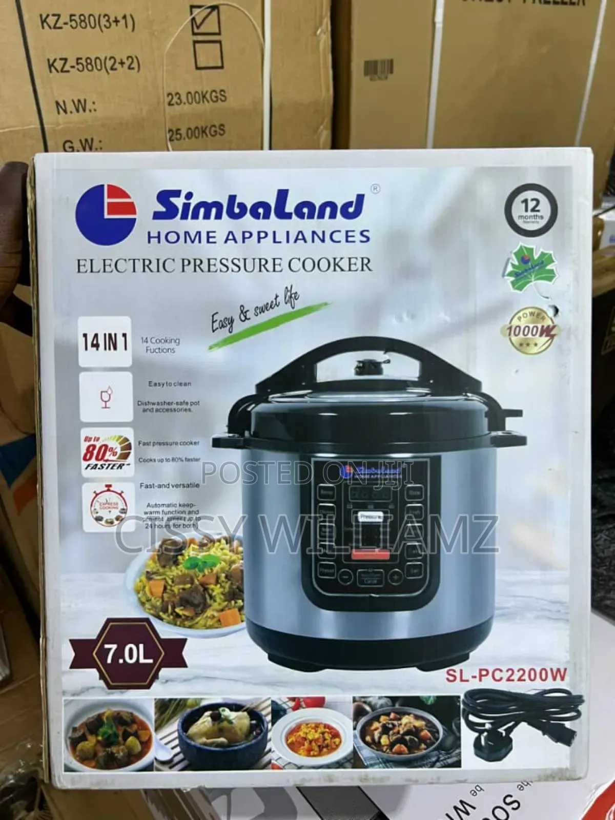 Simbaland 7 Liters Electric Pressure Cooker