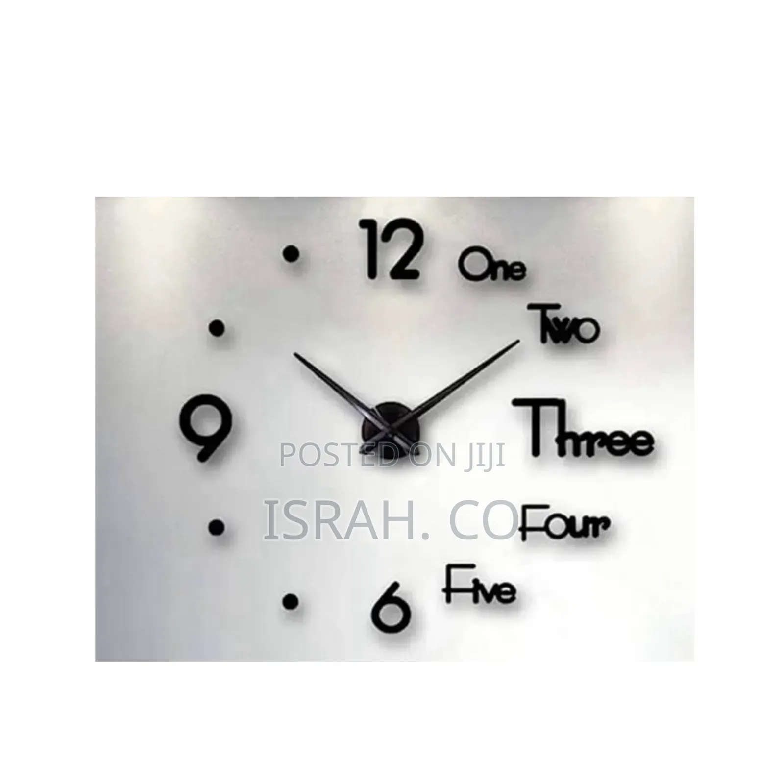 Large 3d Wall Clock .