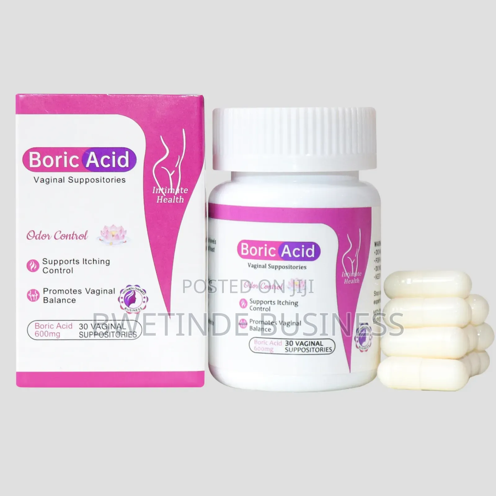 "Boric Acid Vaginal Suppositories for Odor Ph Balance"