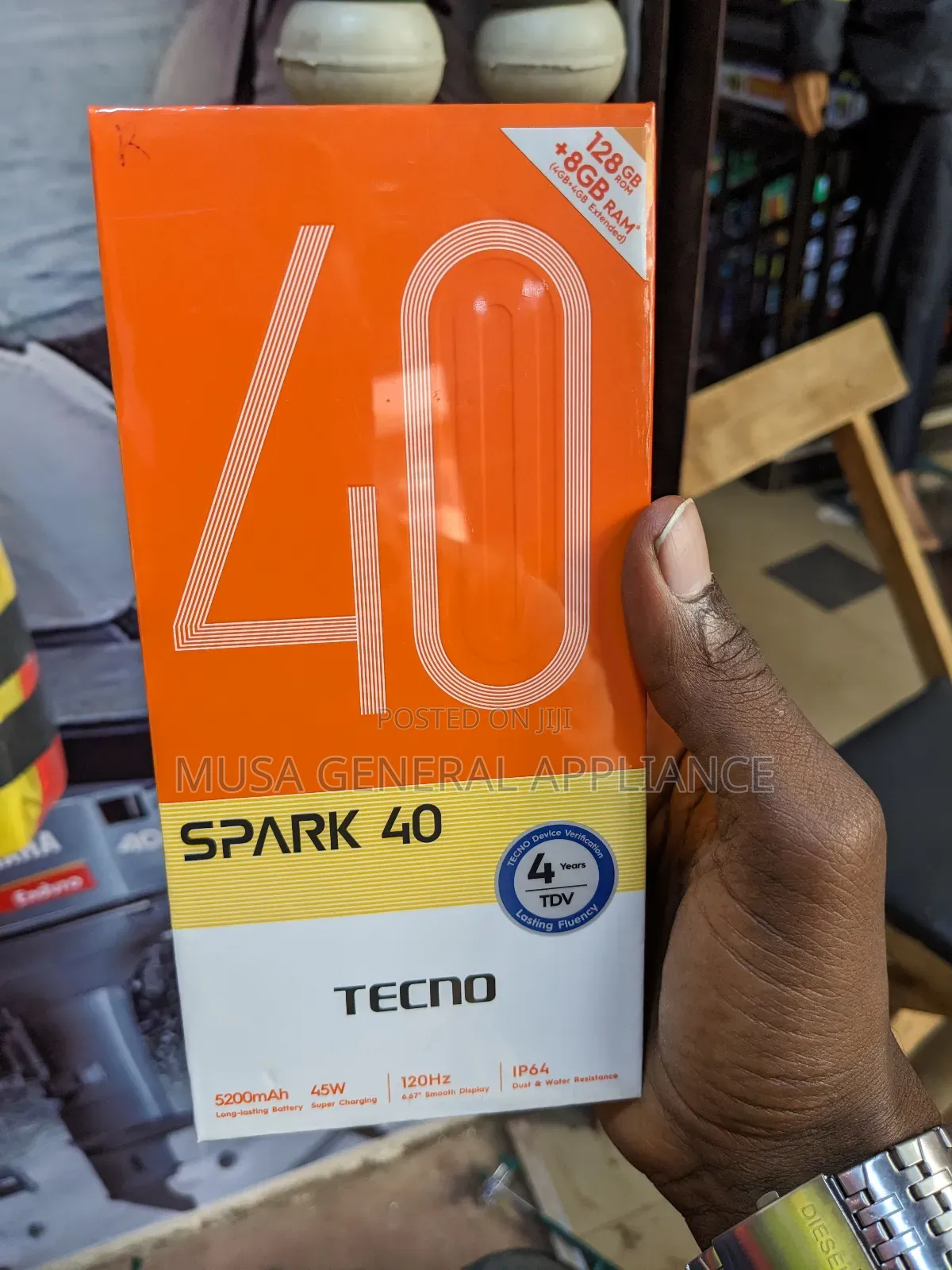 New Tecno Spark 40 128 GB Black