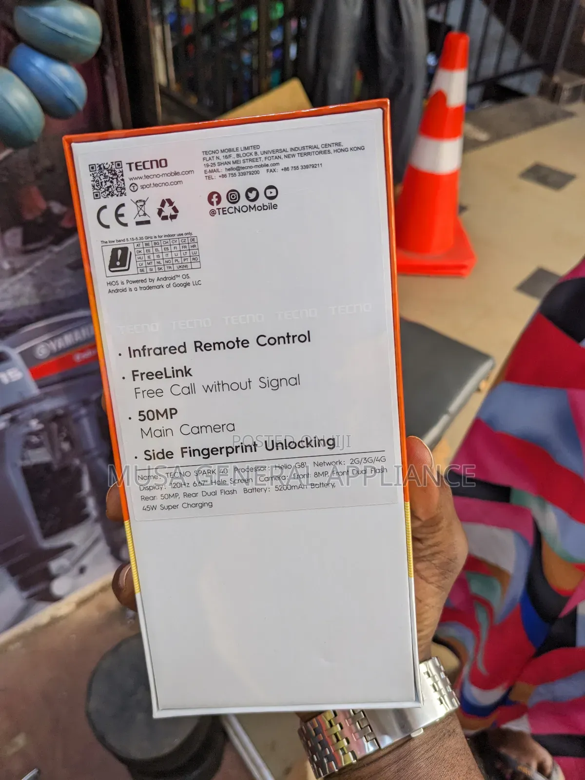 New Tecno Spark 40 128 GB Black