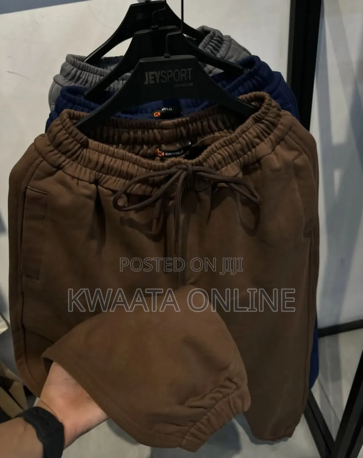 Unisex Sweatpants Cuffed Bottoms Drawstring Baggy Joggers