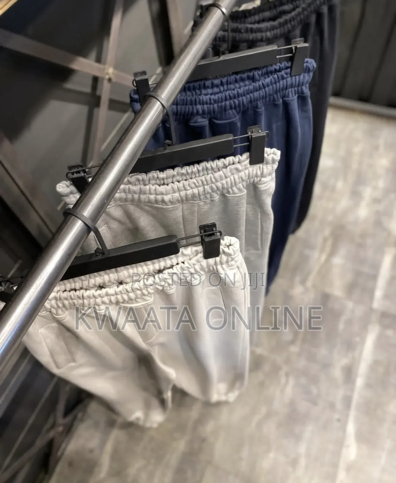 Unisex Sweatpants Cuffed Bottoms Drawstring Baggy Joggers