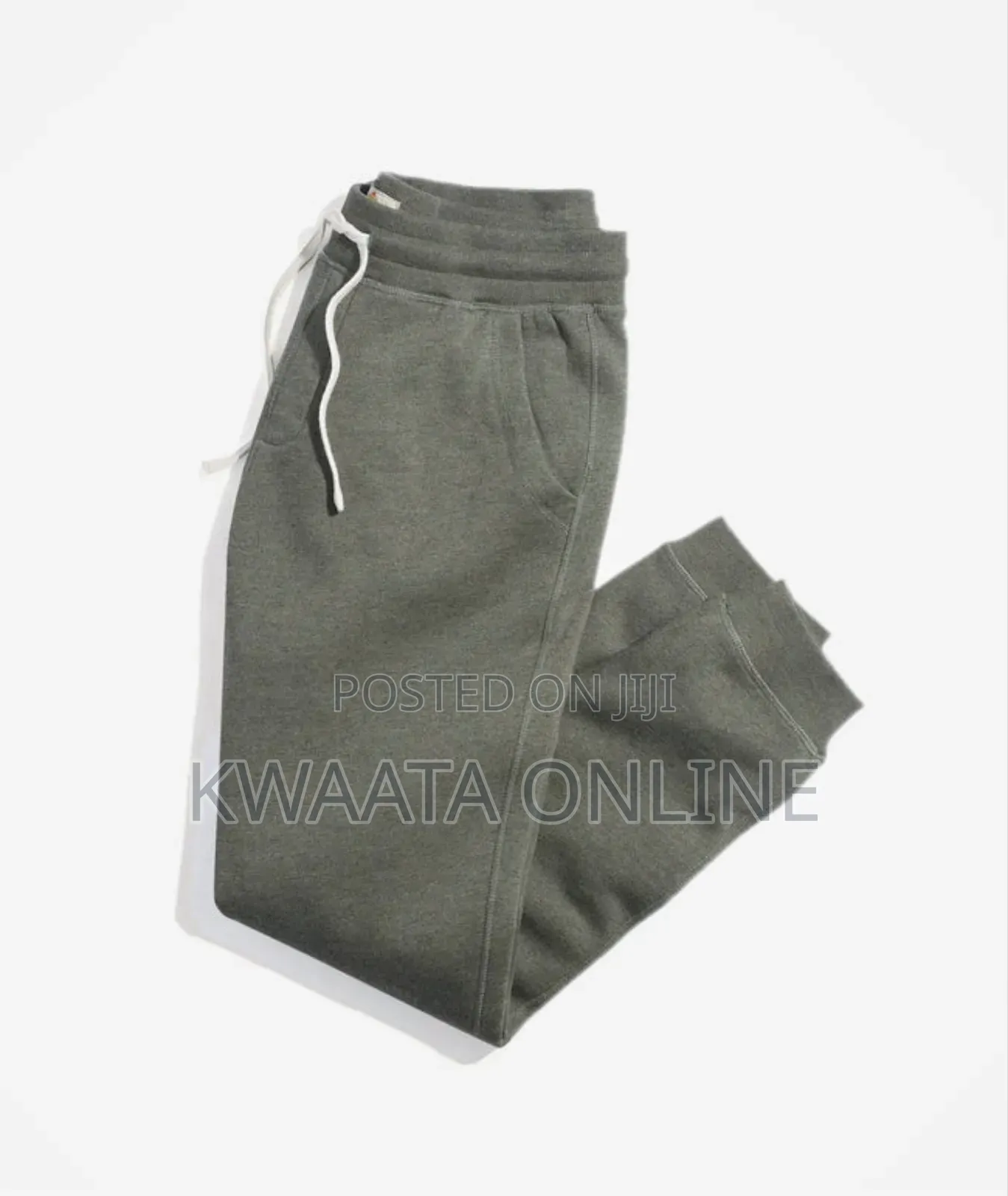 Unisex Sweatpants Cuffed Bottoms Drawstring Baggy Joggers