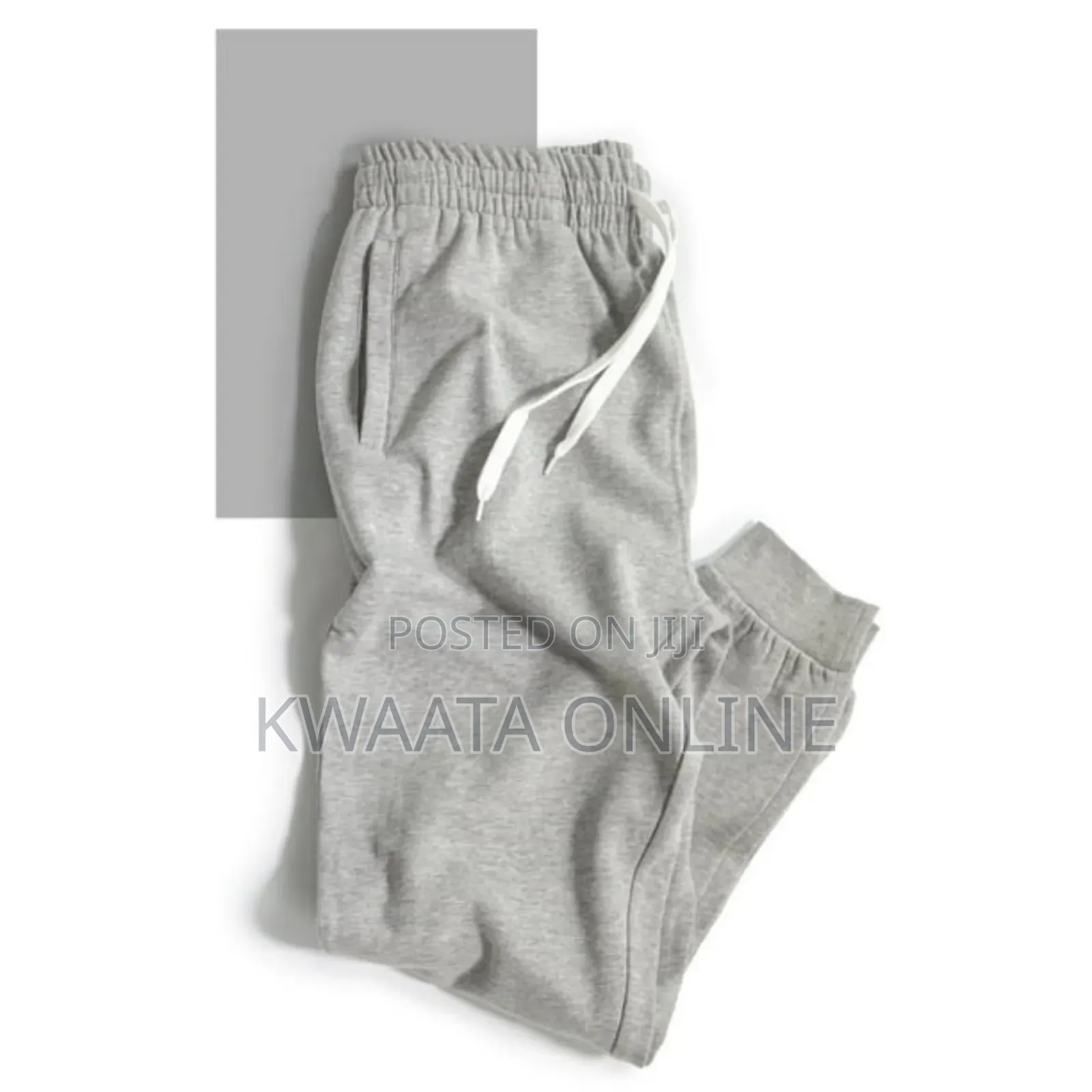 Unisex Sweatpants Cuffed Bottoms Drawstring Baggy Joggers