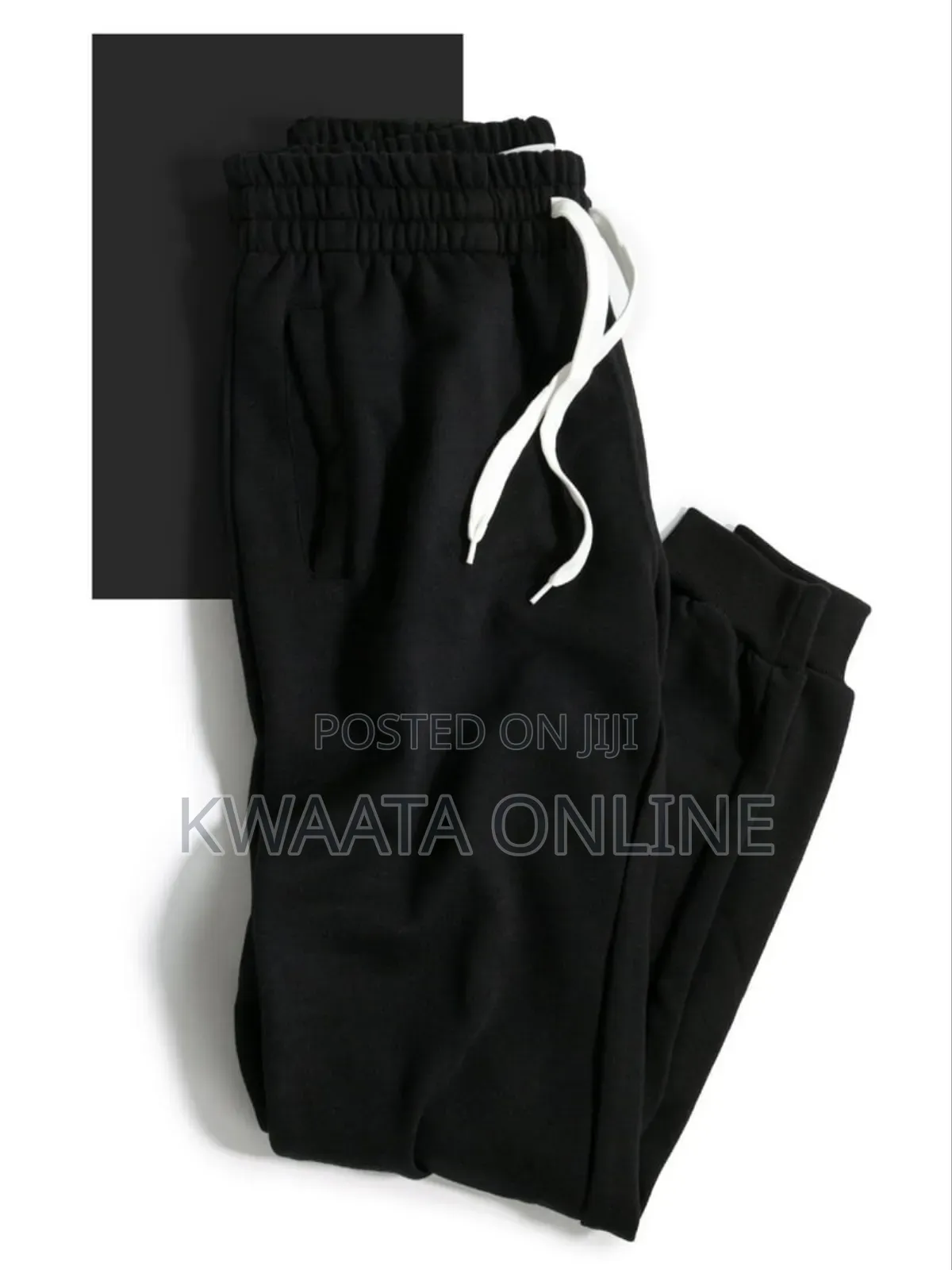 Unisex Sweatpants Cuffed Bottoms Drawstring Baggy Joggers