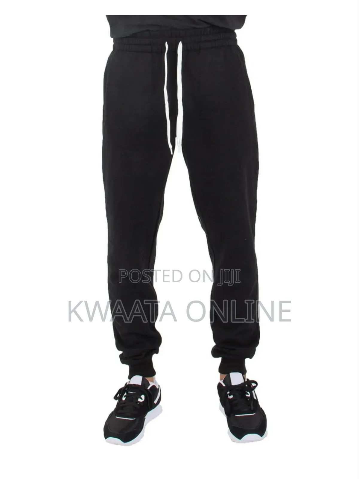 Unisex Sweatpants Cuffed Bottoms Drawstring Baggy Joggers
