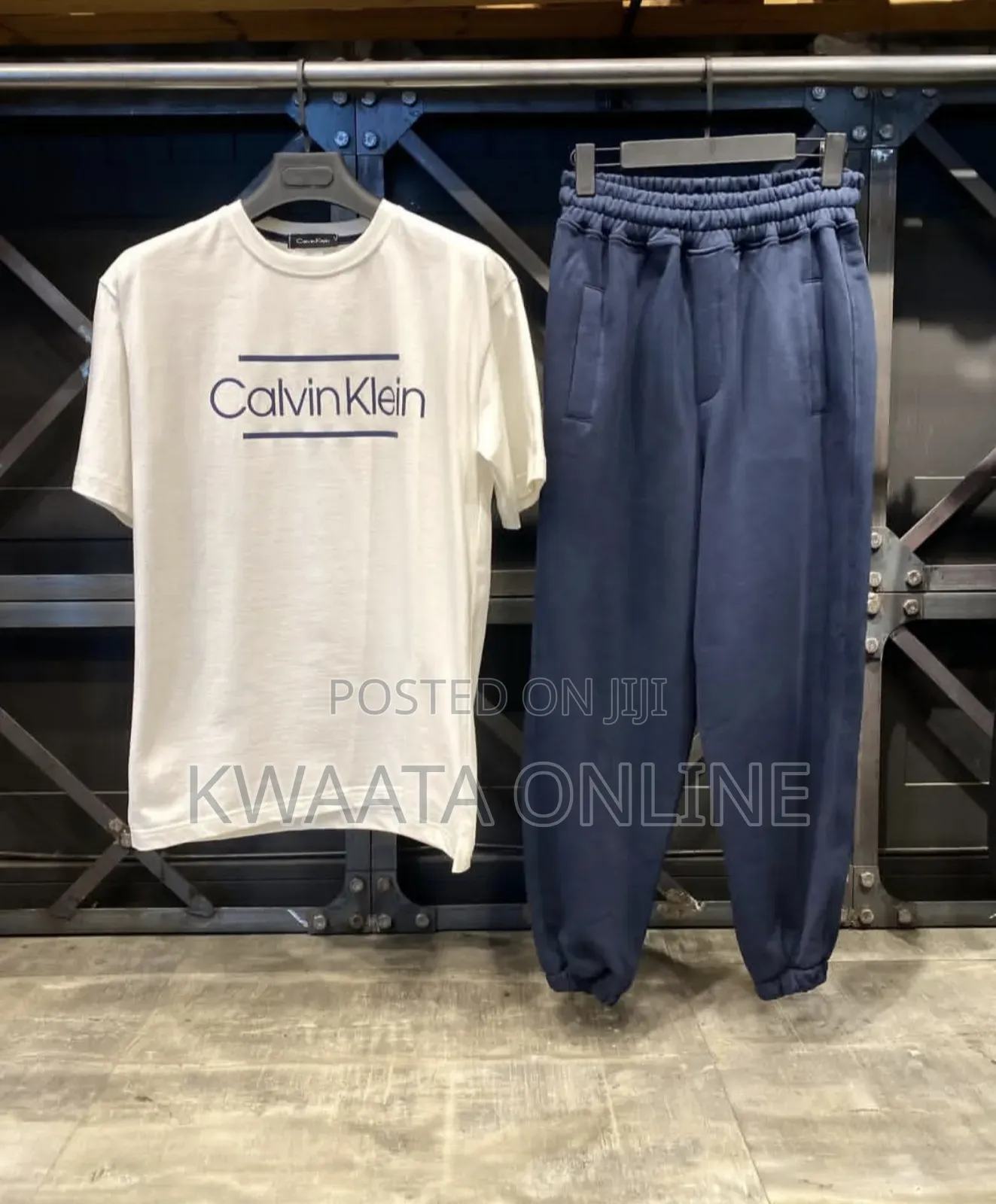 Unisex Sweatpants Cuffed Bottoms Drawstring Baggy Joggers