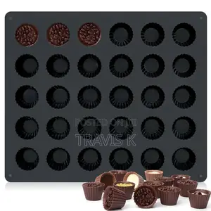 30-Cup Chocolate Food Grade Silicone Molds