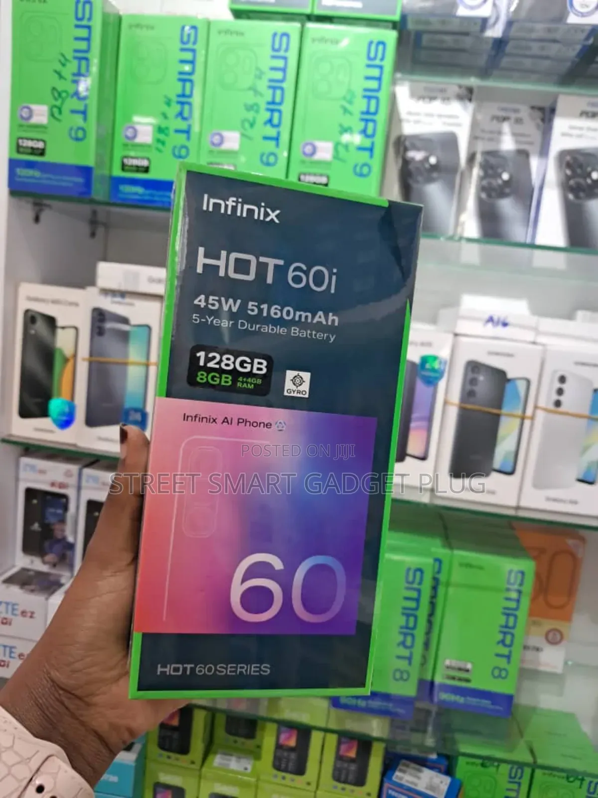 New Infinix Hot 60i 128 GB Black