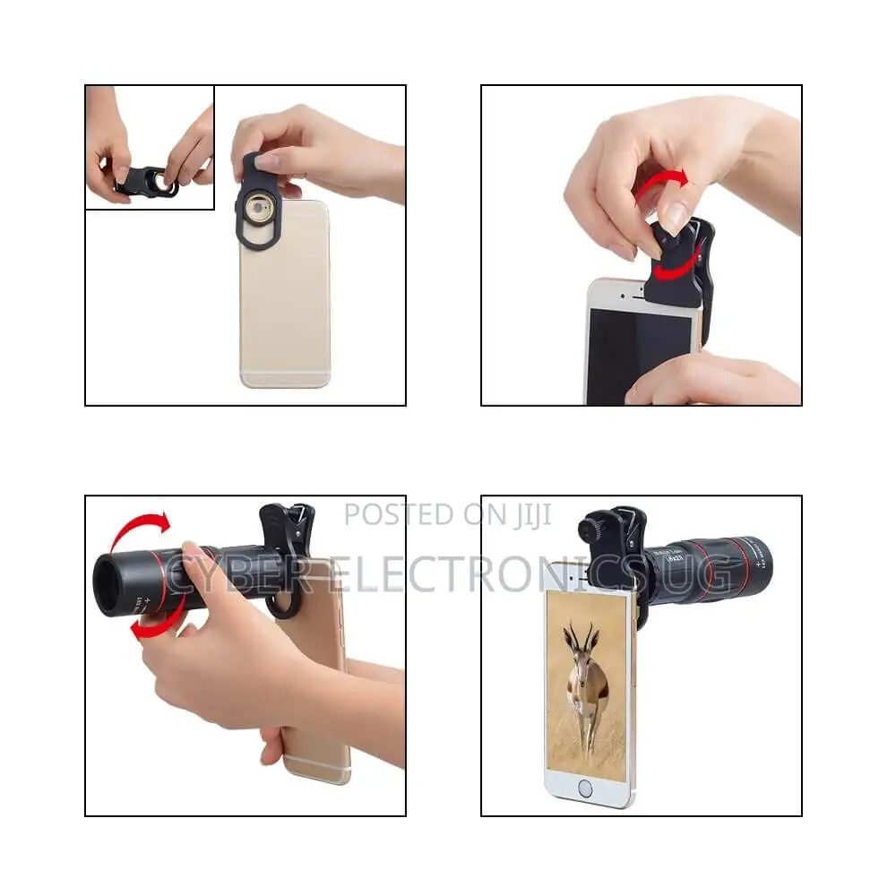 18x Optical Zoom Telescope Phone Lens Camera Phone Holder