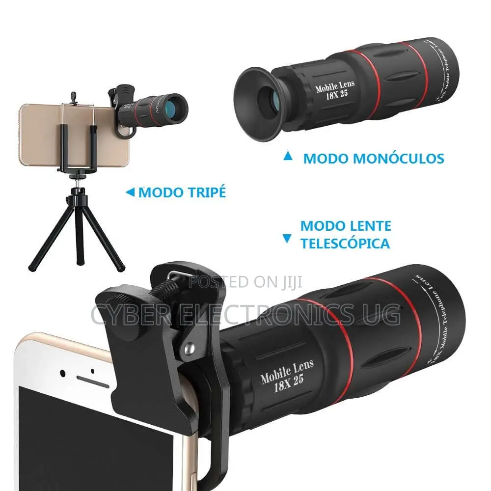 18x Optical Zoom Telescope Phone Lens Camera Phone Holder