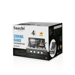 Photo - Saachi 4 Burner Gas Stove/Hot Plate, Model Nl-Gas-5257