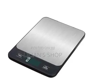 Digital Home Kitchen Weight Scale, Silver Black