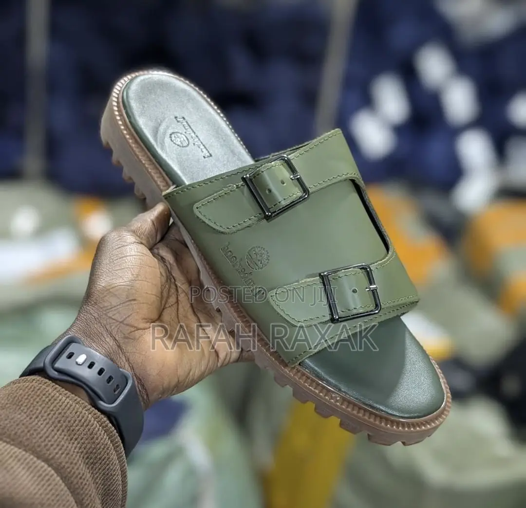 Original Men’S Timberland Double Buckle Push In Sandals