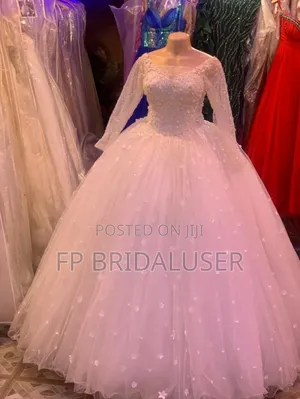 Designer Gown for Hire With Pearls