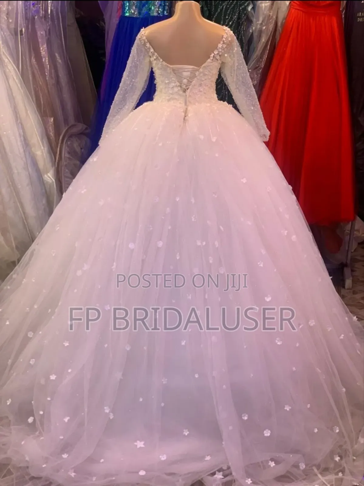 Designer Gown for Hire With Pearls