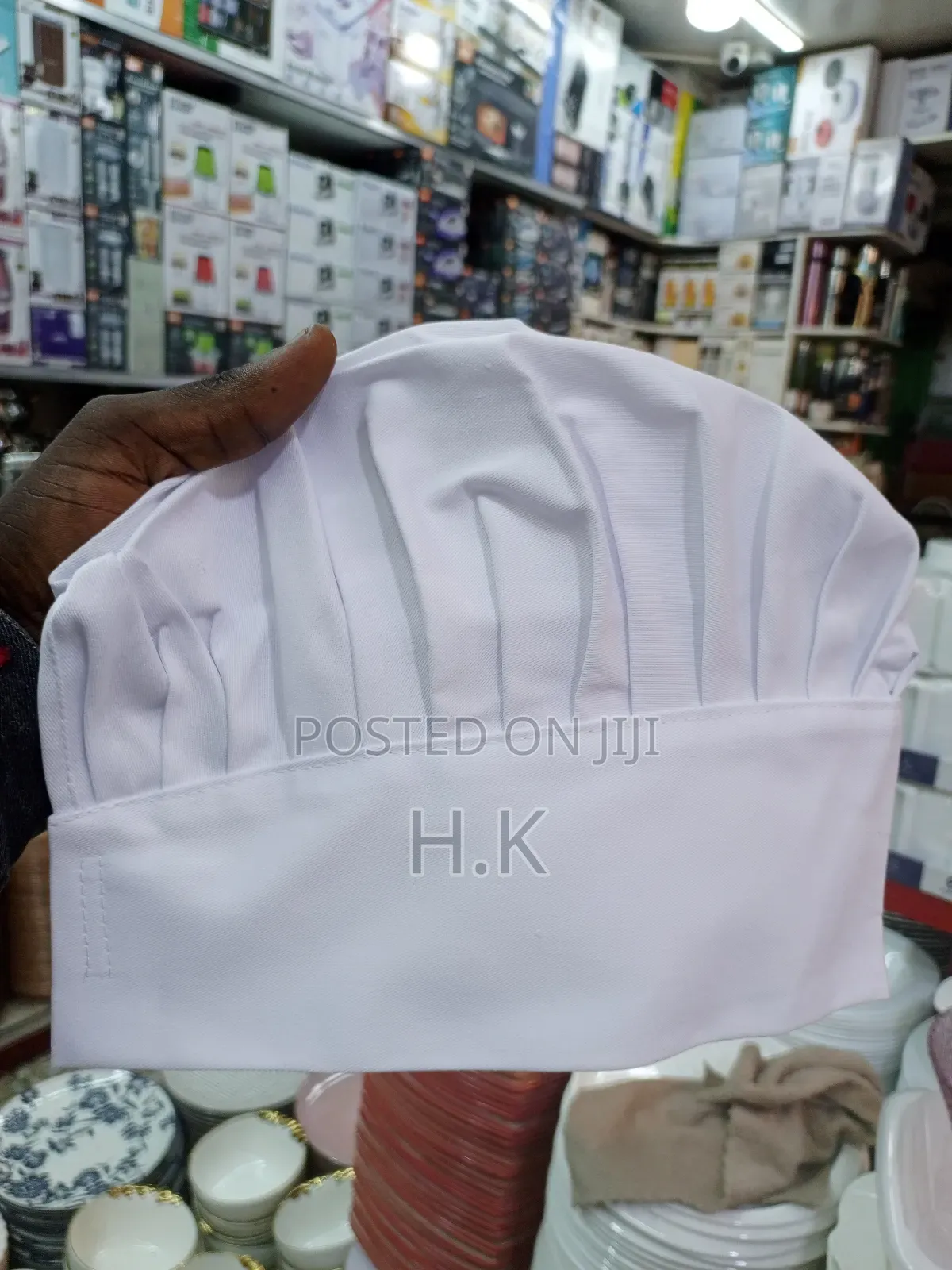 Adjustable White Chef Hat