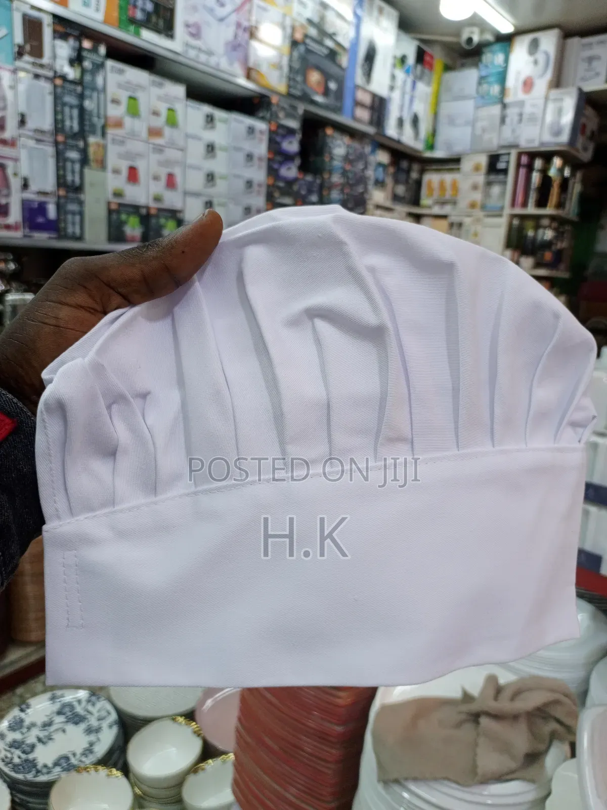 Adjustable White Chef Hat