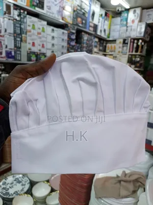 Adjustable White Chef Hat