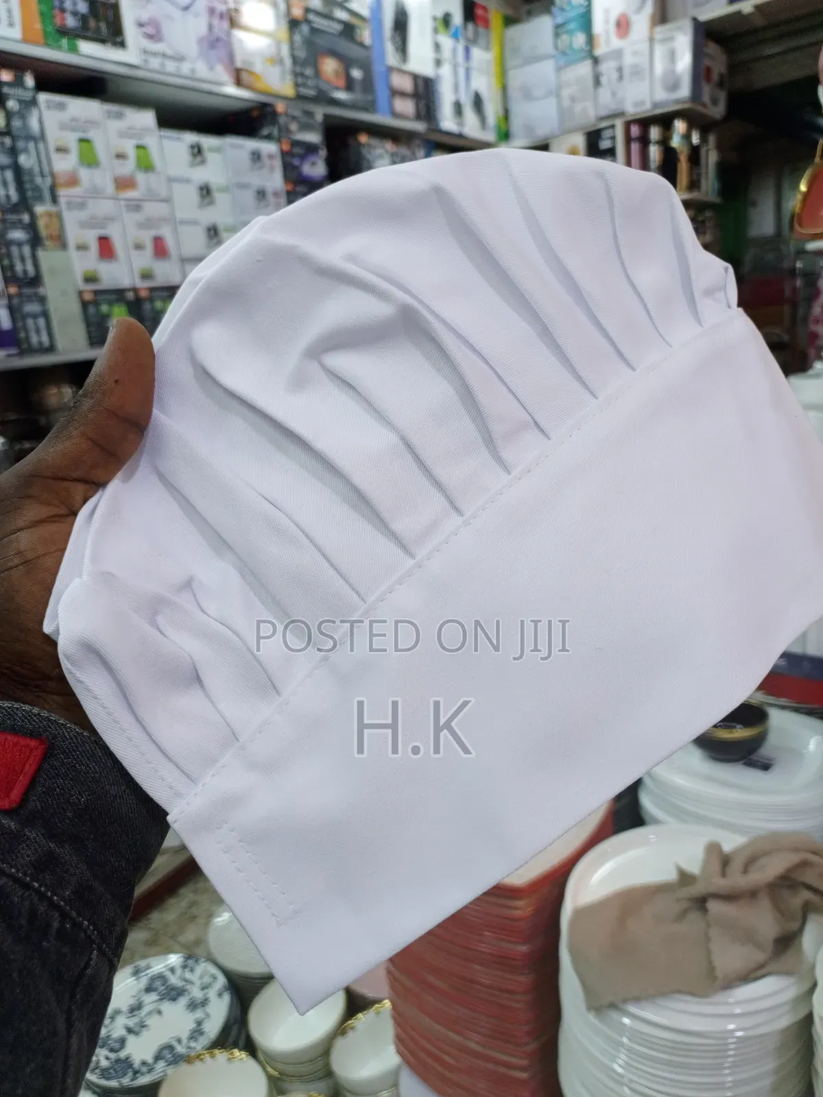 Adjustable White Chef Hat