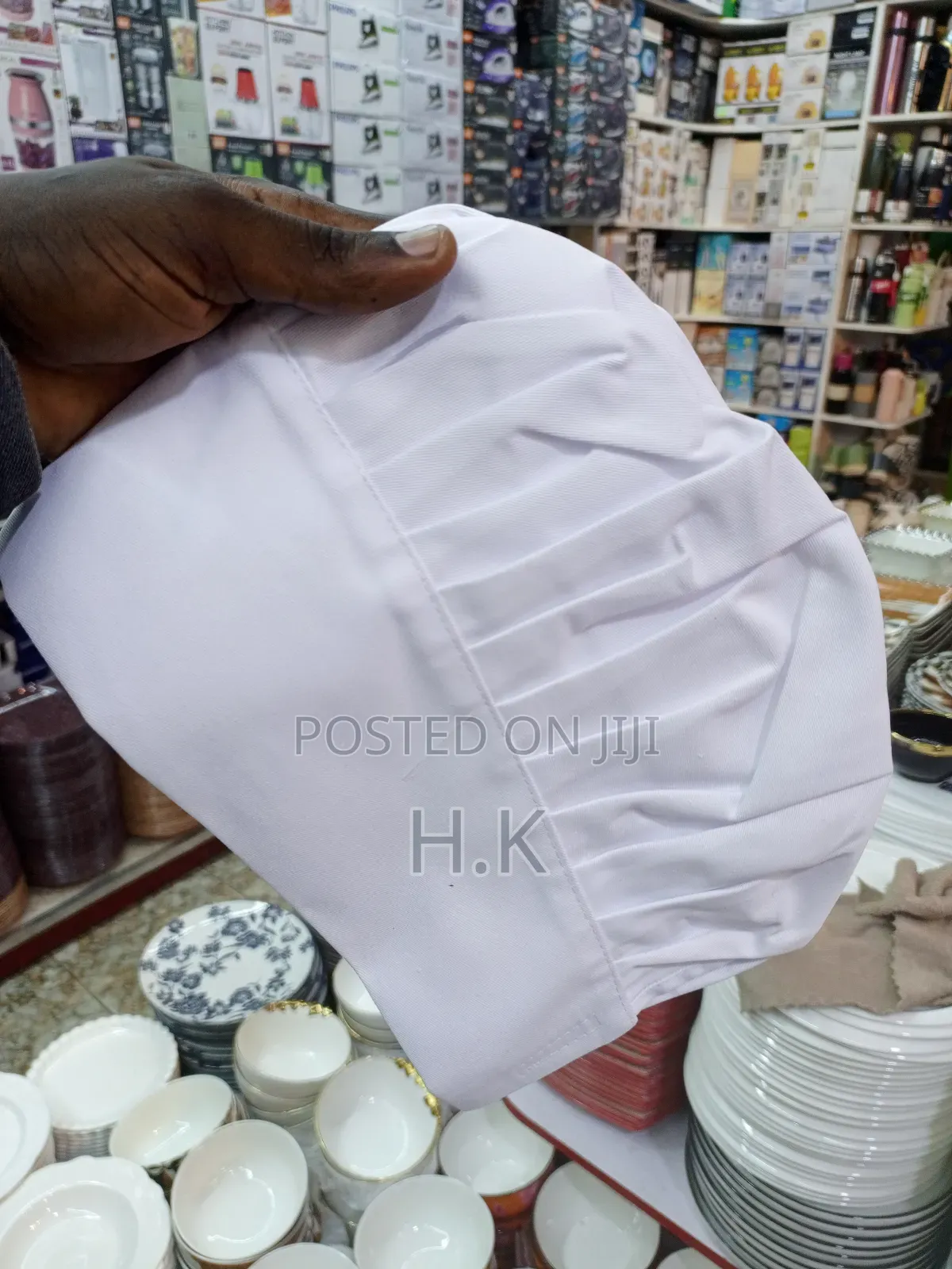 Adjustable White Chef Hat