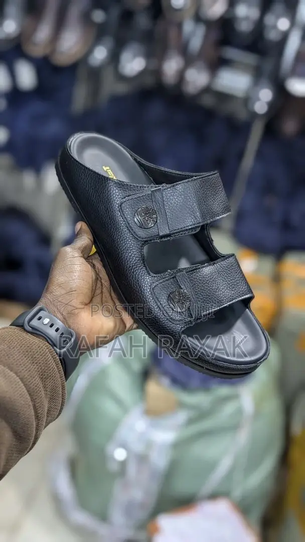 Original Men’S Black Timberland Double Strap Sandals