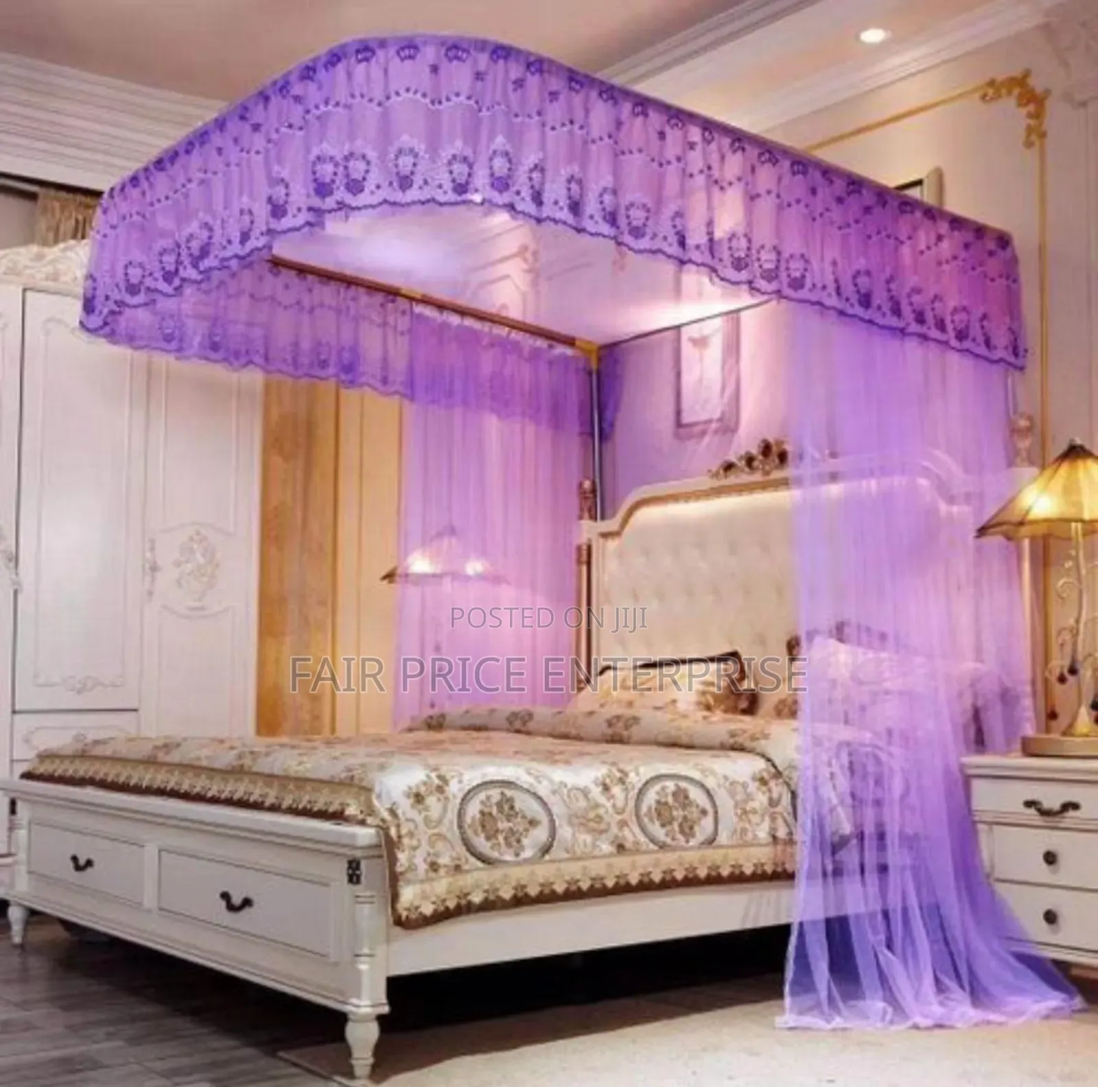 Luxurious 2 Stand Rail Mosquito Nets 5x6