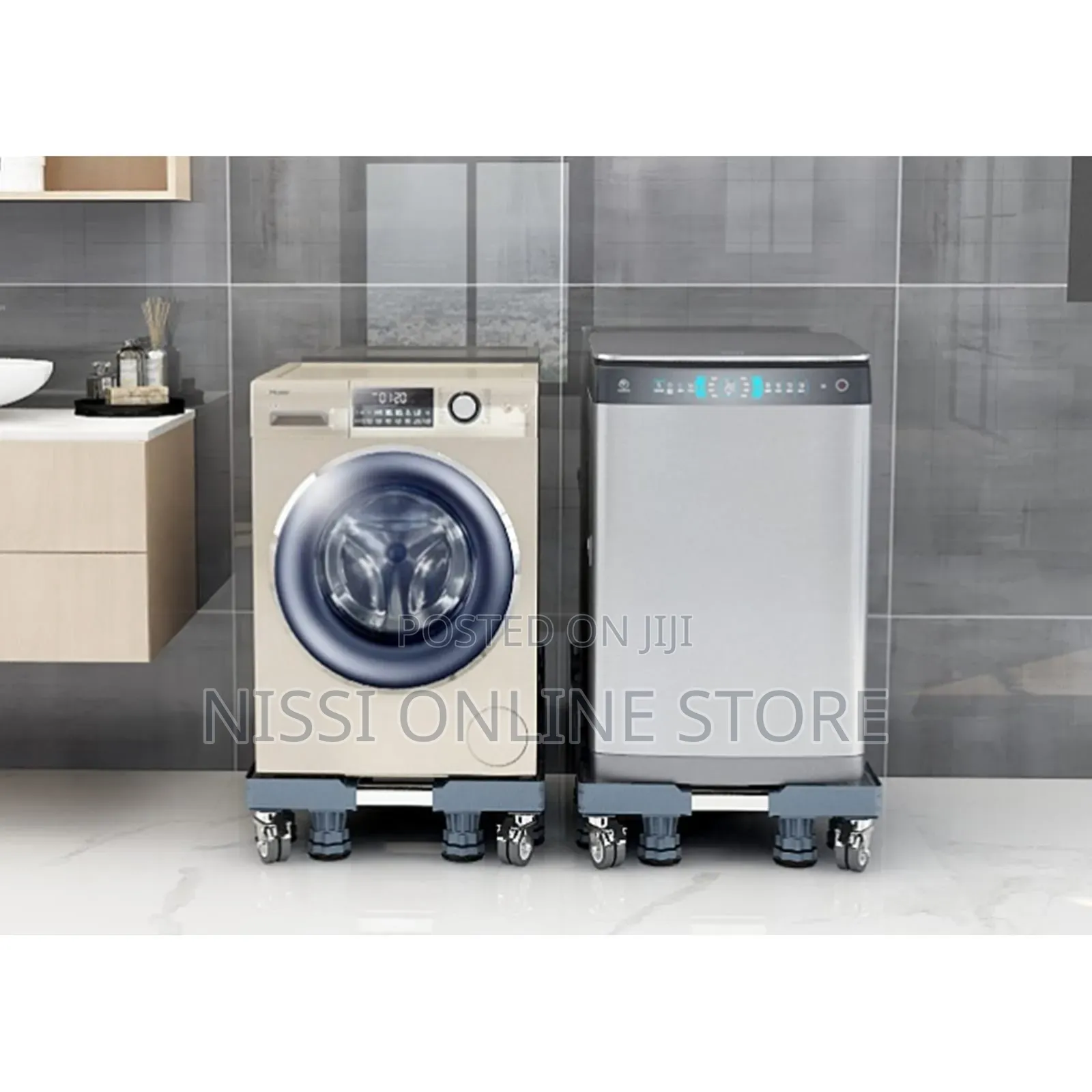 Multifunctional Movable Fridge Stand