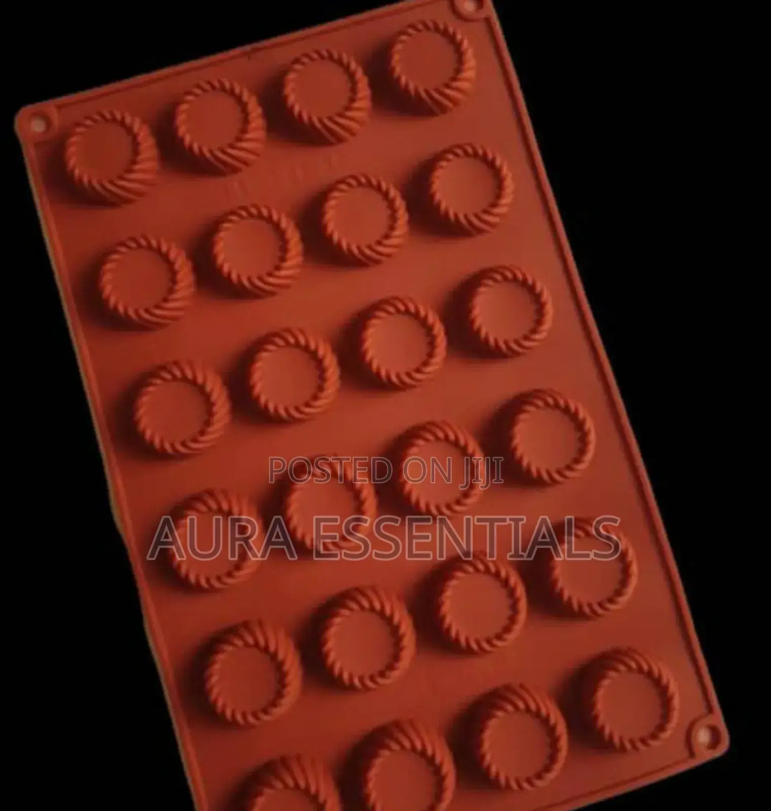 Silicone Round Swirl Tray Chocolate Fondant Mould