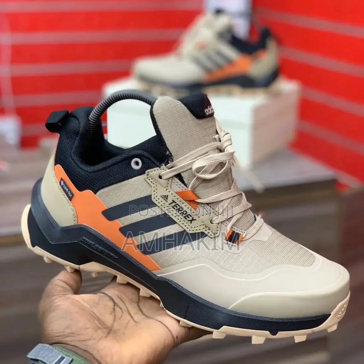 Classic Men's Adidas Terrex X86 Brown Hiking in Stock