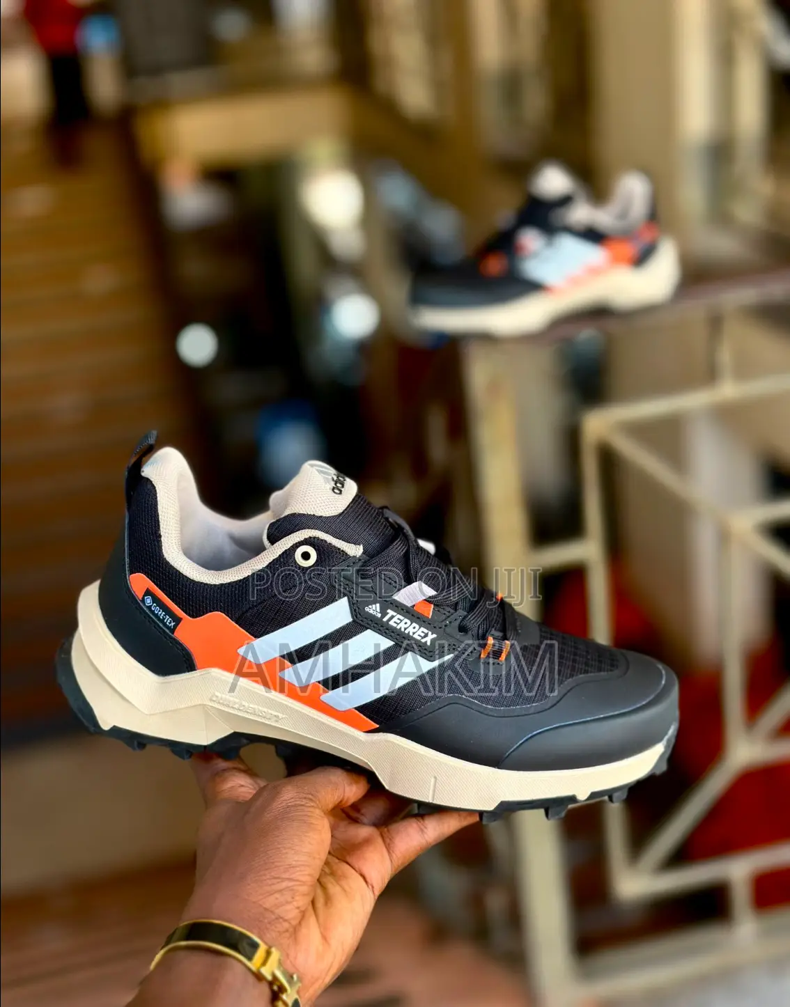 Classic Men Adidas Terrex Ax4 Black Hiking Sneakers in Stock