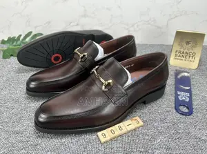 Classic Metal Franco Banetti Cross Buckle Loafers in Stock
