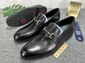Classic Metal Franco Banetti Cross Buckle Loafers in Stock