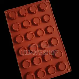 Silicone Round Swirl Tray Chocolate Fondant Mould