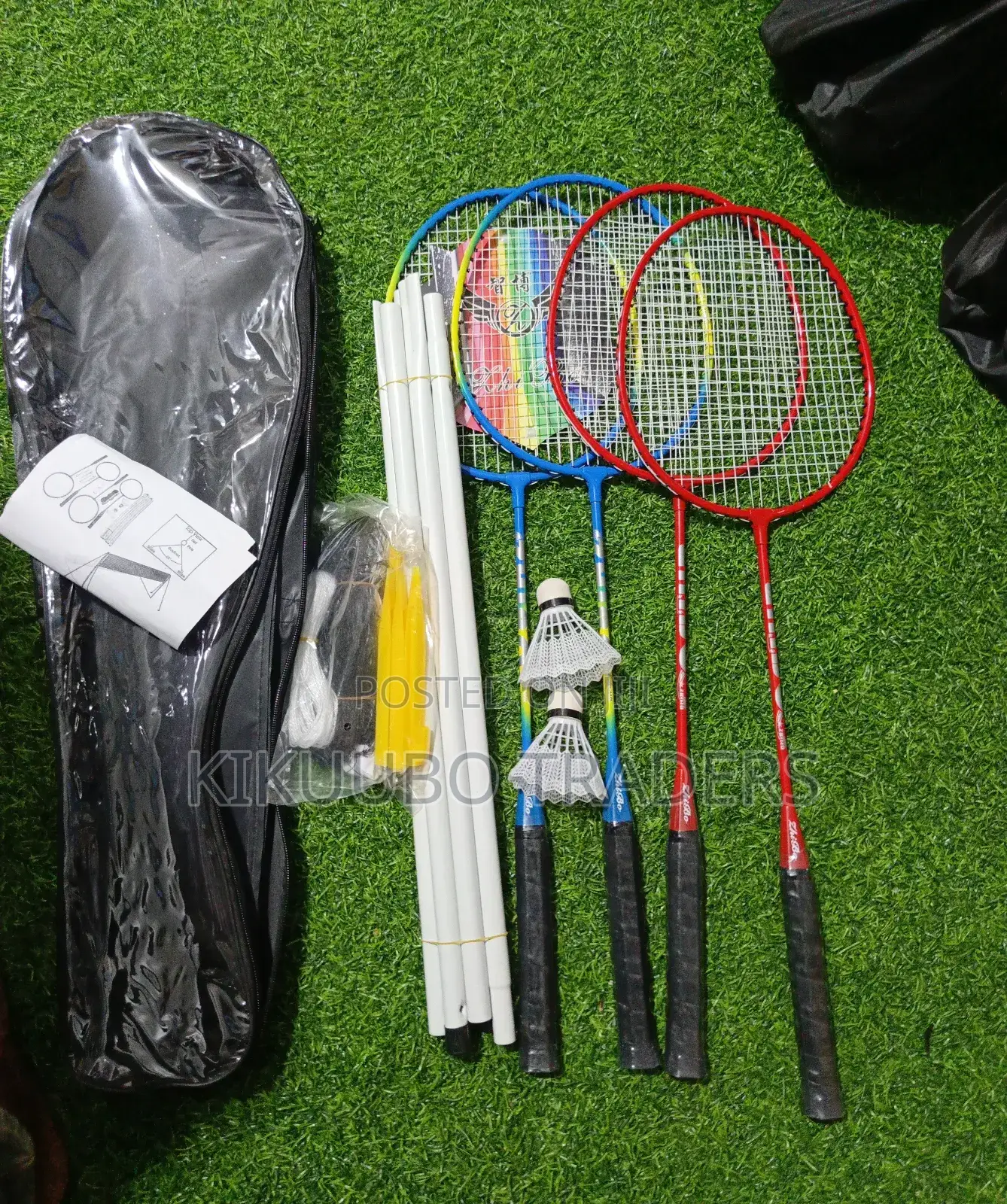 4 Player Badminton Racket Set