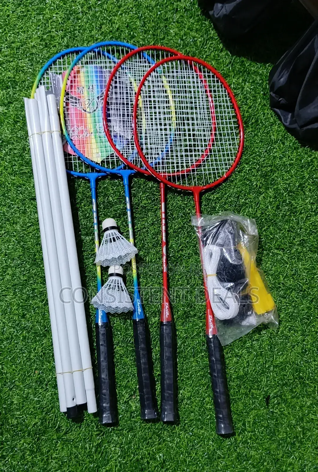 4 Player Badminton Racket Set