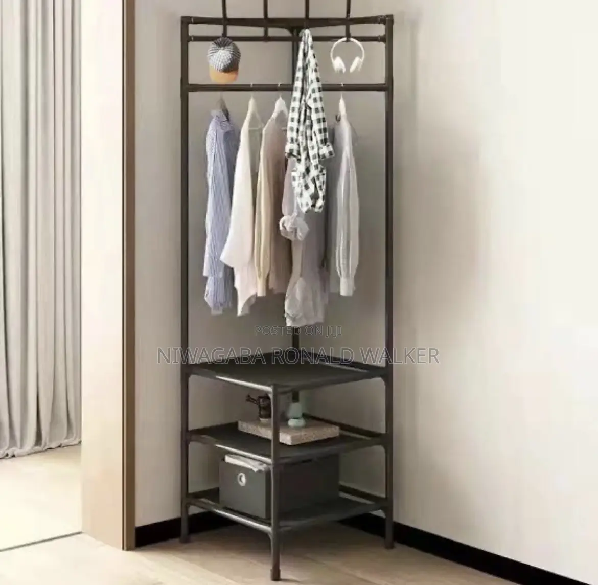 Corner Coat Shoe Rack