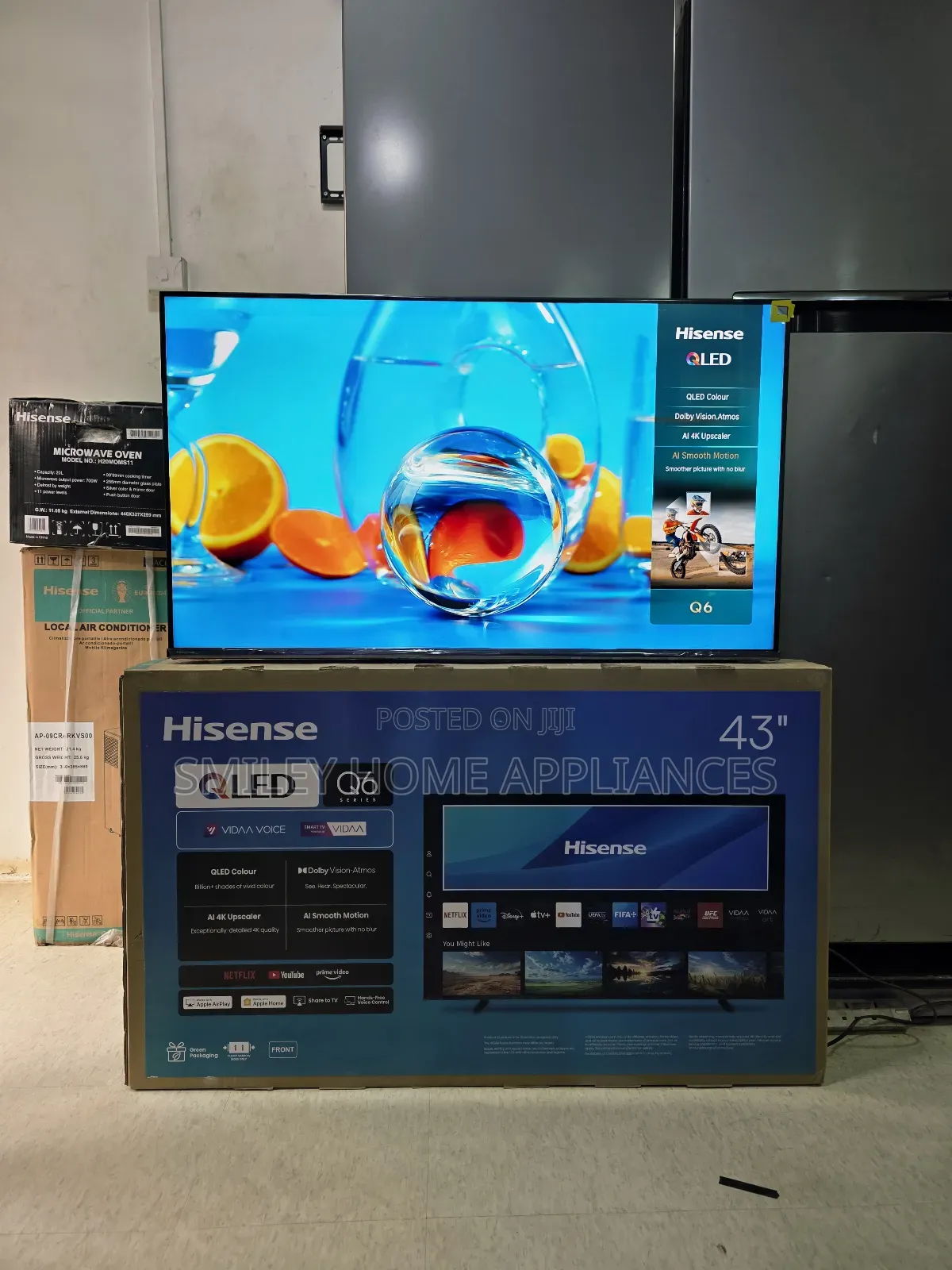 43q6q Hisense 43inches Qled- Q6series Vidaa Smart Tv