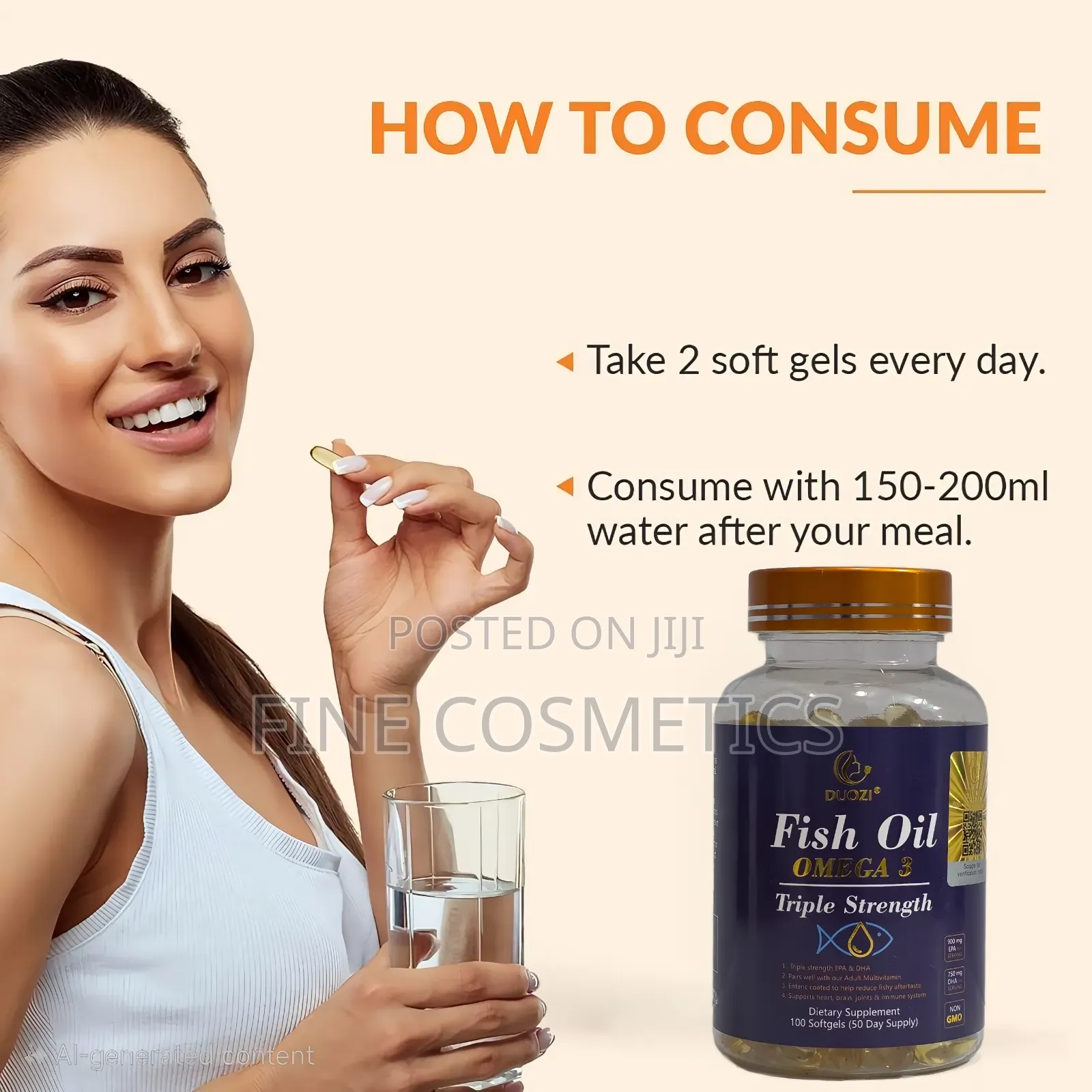 Wholesale Omeg 3 Fish Oil Heart,Brain,Skin,Joints + Immunity