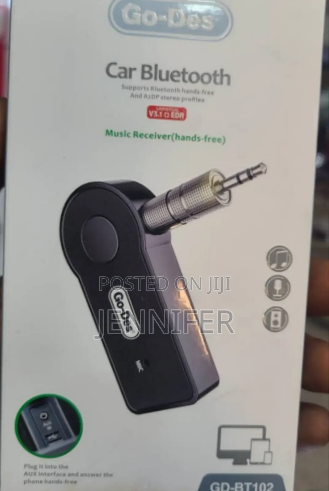 Go-Des Car Bluetooth Transmitter and Receiver