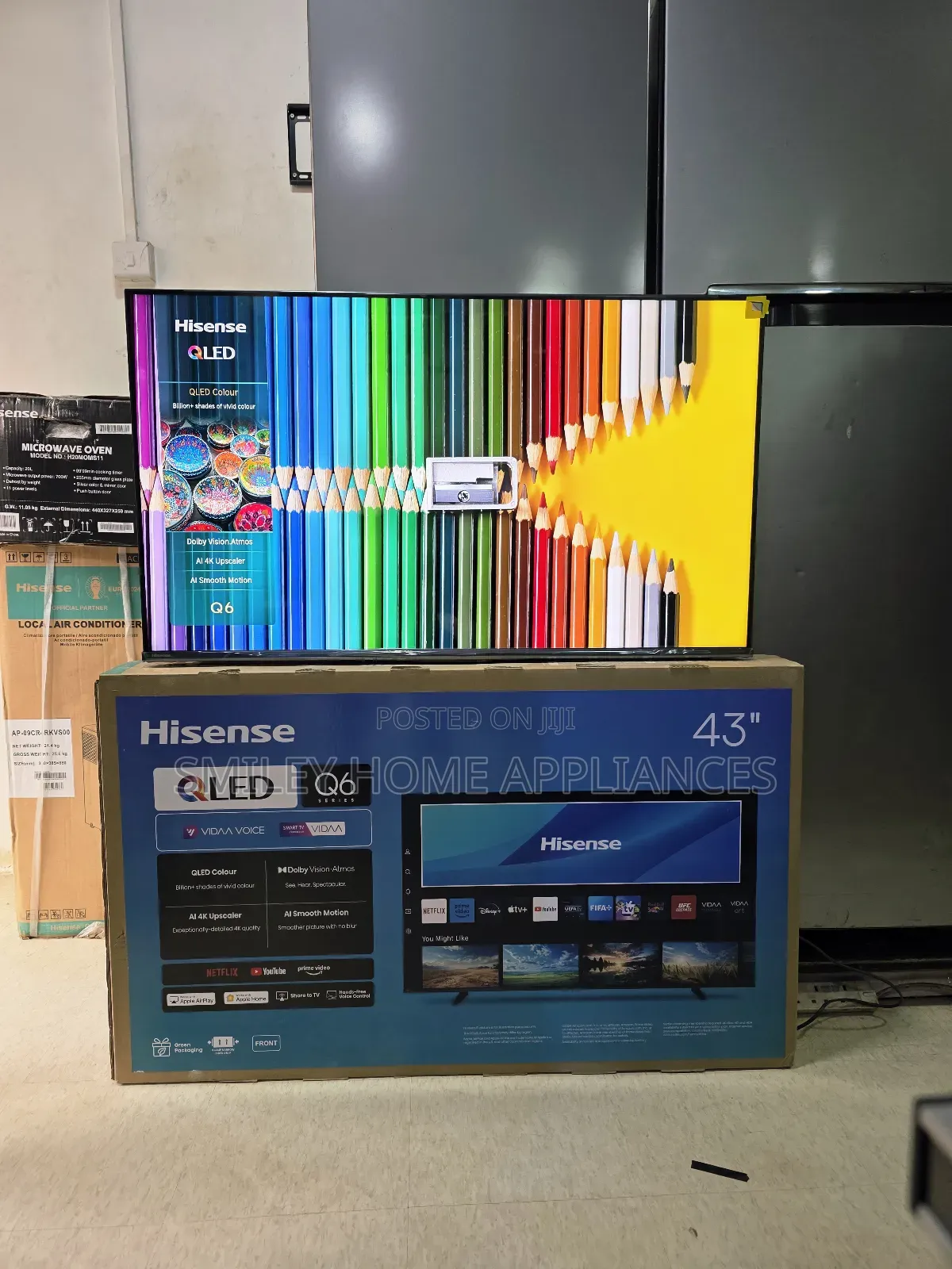 Lastest Q6 Series 43inches Hisense Qled- Vidaa Smart Tv