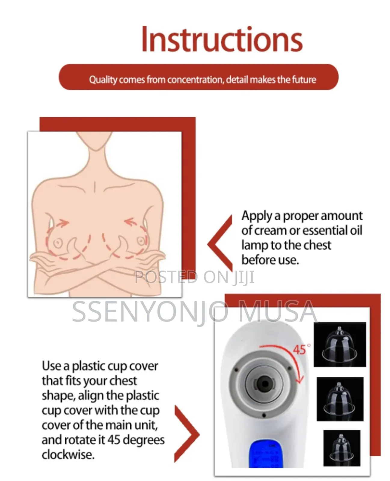 Electric Breast Massager Enhancer-breast Lift Elasticity