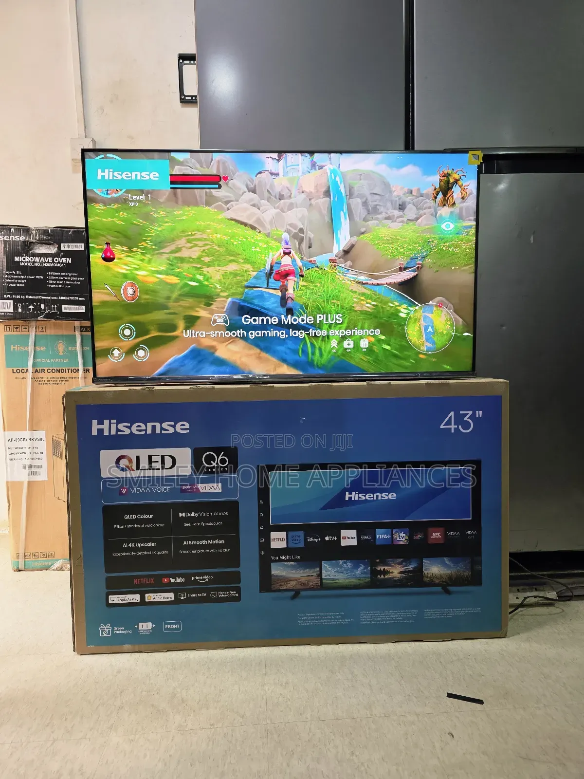 Newly Imported Hisense Qled- 43inches Smart Vidaa Tv